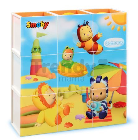 Rozprávkové kocky Cotoons Smoby s funkciami 9 dielov od 12 mes