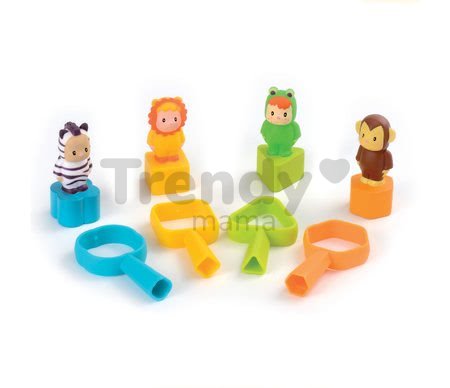 Didaktický domček Cootons Smoby vkladací s kľúčmi a figúrkami modrý od 12 mes