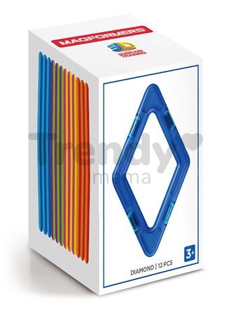 Rozšírenie k magnetickej stavebnici Kosoštvorec Diamond Set Magformers 12 dielov