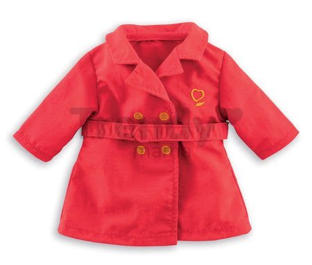 Oblečenie Trench Red Ma Corolle pre 36 cm bábiku od 4 rokov