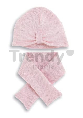 Čiapka a šál Hat & Scarf Ma Corolle pre 36 cm bábiku od 4 rokov