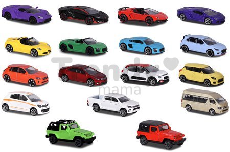 Autíčko mestské Street Cars Majorette 18 rôznych druhov 7,5 cm dĺžka