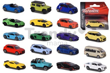 Autíčko mestské Street Cars Majorette 18 rôznych druhov 7,5 cm dĺžka