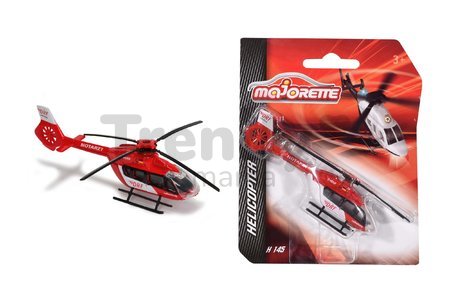 Vrtuľník Helicopter Majorette kovový 13 cm dĺžka 6 rôznych druhov