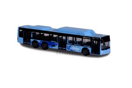 Autobus MAN City Bus Majorette s odpružením 13 cm dĺžka rôzne druhy