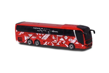 Autobus MAN City Bus Majorette s odpružením 13 cm dĺžka rôzne druhy