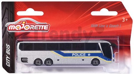 Autobus MAN City Bus Majorette s odpružením 13 cm dĺžka rôzne druhy