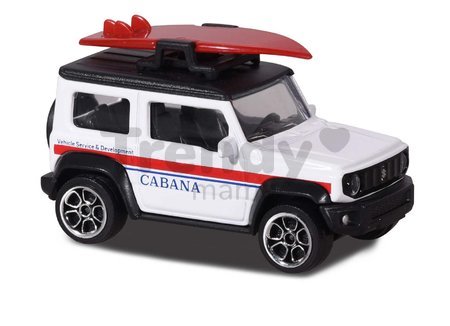 Autíčka terénne Suzuki Jimny Majorette kovové 7,5 cm dĺžka sada 5 druhov v darčekovom balení