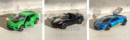 Autíčka Dream Cars Italy Giftpack Majorette kovové dĺžka 7,5 cm v darčekovom boxe