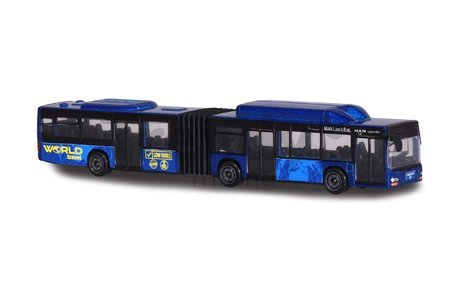 Autobus MAN City Bus a električka Siemens Avenio Tram Majorette kovový 20 cm dĺžka 6 rôznych druhov