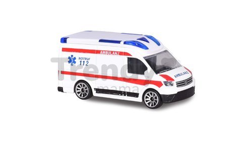 Autíčko zásahové S.O.S. Vehicles Majorette otvárateľné 7,5 cm dĺžka 6 rôznych druhov