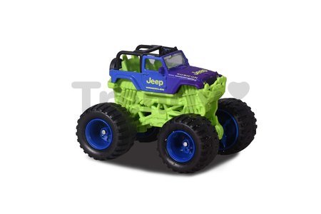 Autíčko meniace farbu Monster Rockerz Color Changers Majorette s odpružením a gumenými kolieskami 7,5 cm dĺžka 5 rôznych druhov