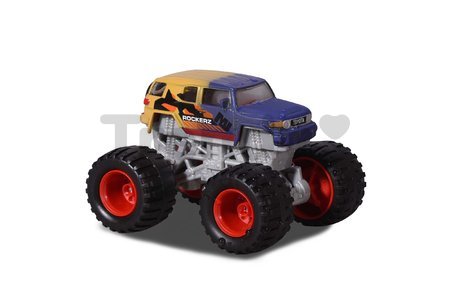 Autíčko meniace farbu Monster Rockerz Color Changers Majorette s odpružením a gumenými kolieskami 7,5 cm dĺžka 5 rôznych druhov