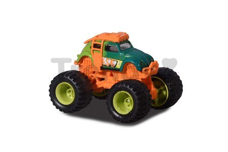 Autíčko meniace farbu Monster Rockerz Color Changers Majorette s odpružením a gumenými kolieskami 7,5 cm dĺžka 5 rôznych druhov