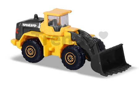 Autíčko stavebné Volvo Construction Edition Majorette s pohyblivými časťami 7,5 cm dĺžka 6 rôznych druhov