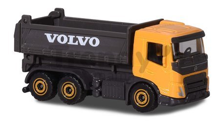 Autíčka stavebné Volvo Construction Edition Majorette s pohyblivými časťami 7,5 cm dĺžka 3 druhy 2 varianty