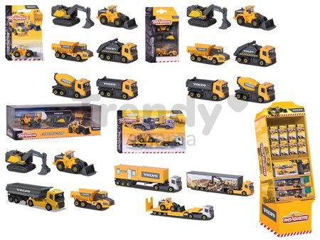 Transportér Volvo Majorette kovový s pohyblivými časťami 3 rôzne druhy