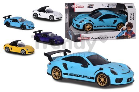 Autíčko Porsche s boxom na autíčka 911 GT3 RS Carry Case Majorette so zvukom 35 cm dĺžka a 1 mini autíčko