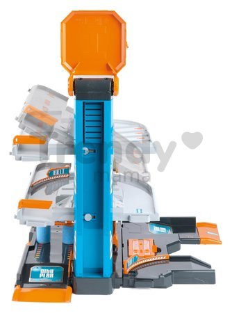 Garáž 3 poschodová s autoservisom Garage City Flex Majorette s manuálnym výťahom autoumyvárňou a 5 autíčok