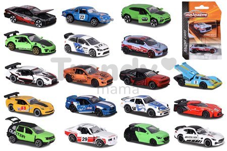 Autíčko pretekárske Racing Cars Majorette so zberateľskou kartičkou 7,5 cm dĺžka 18 rôznych druhov