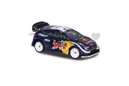 Autíčko rally WRC Cars Majorette kovové s gumenými kolieskami a zberateľskou krabičkou 7,5 cm dĺžka 4 rôzne druhy