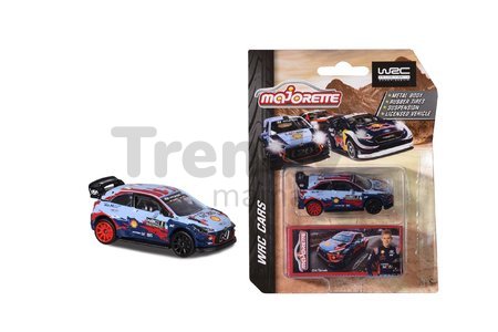 Autíčko rally WRC Cars Majorette kovové s gumenými kolieskami a zberateľskou krabičkou 7,5 cm dĺžka rôzne druhy