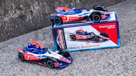 Autíčko Formula E Deluxe Gen 2 Cars Majorette kovové s gumenými kolieskami a zberateľskou krabičkou 7,5 cm dĺžka 4 rôzne druhy