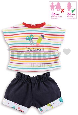 Oblečenie T-shirt & Shorts Little Artist Ma Corolle pre 36 cm bábiku od 4 rokov