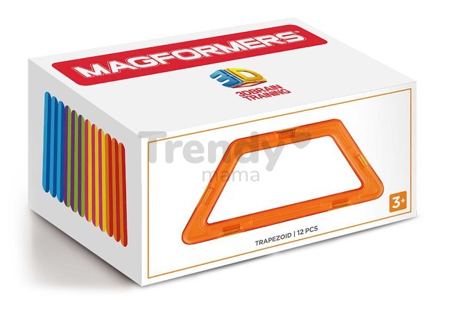Rozšírenie k magnetickej stavebnici Lichobežník Trapezoid Set Magformers 12 dielov