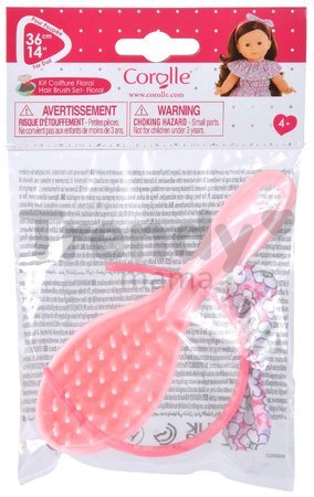 Čelenka s hrebeňom Hair Brush Set Floral Ma Corolle pre 36 cm bábiku od 4 rokov