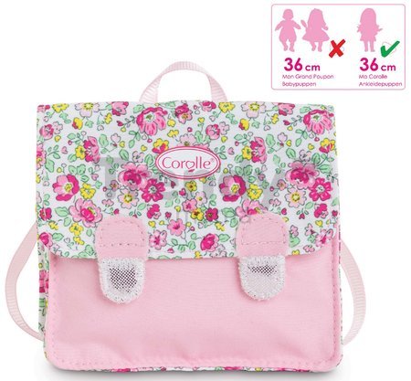 Školská aktovka School Bag Floral Ma Corolle pre 36 cm bábiku od 4 rokov