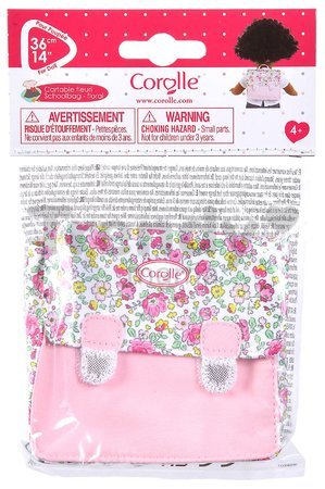 Školská aktovka School Bag Floral Ma Corolle pre 36 cm bábiku od 4 rokov