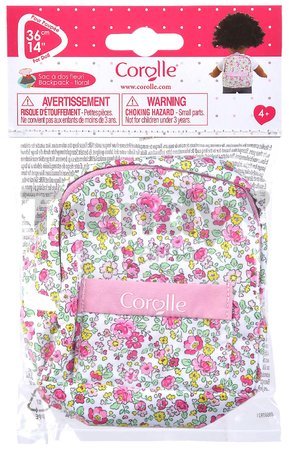 Batoh Backpack Floral Ma Corolle pre 36 cm bábiku od 4 rokov