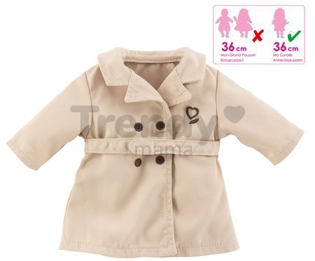 Oblečenie Trench Coat Beige Ma Corolle pre 36 cm bábiku od 4 rokov