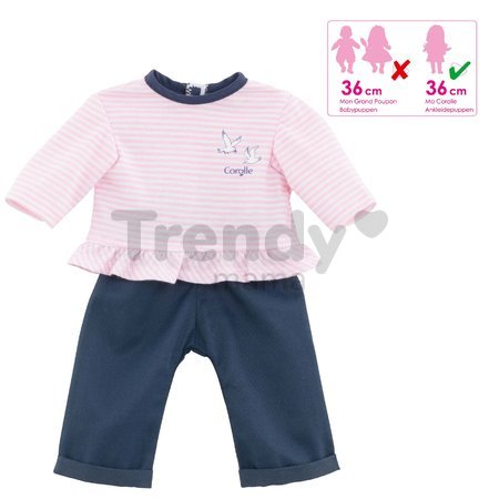 Oblečenie T-Shirt & Pants Bords de Loire Ma Corolle pre 36 cm bábiku od 4 rokov