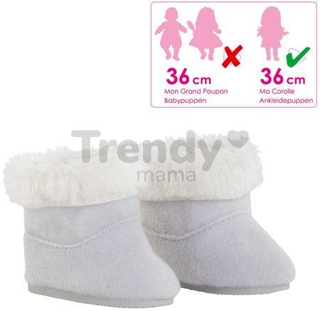 Topánky Lined Boots Gray Ma Corolle pre 36 cm bábiku od 4 rokov