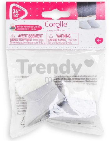 Topánky Lined Boots Gray Ma Corolle pre 36 cm bábiku od 4 rokov