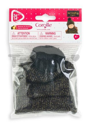 Čiapka a šál Hat & Snood Couture Ma Corolle pre 36 cm bábiku od 4 rokov