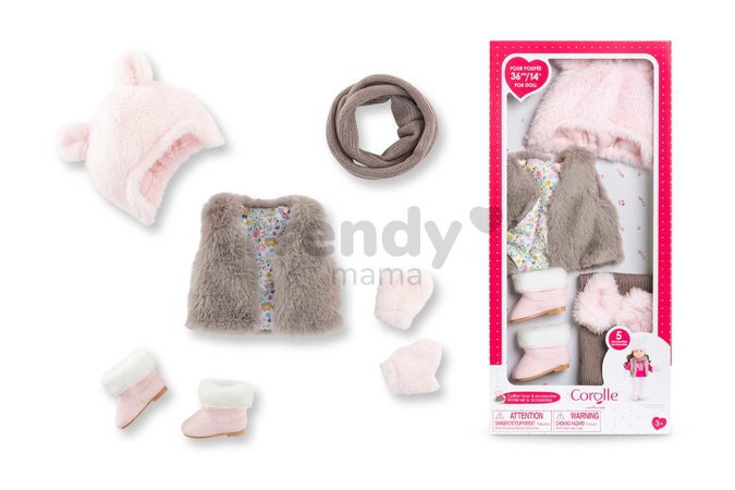 Súprava oblečenia na zimu pre bábiku Winter Set and Accessories Ma Corolle 5 doplnkov pre 36 cm bábiku