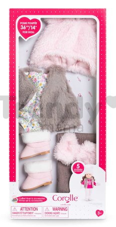 Súprava oblečenia na zimu pre bábiku Winter Set and Accessories Ma Corolle 5 doplnkov pre 36 cm bábiku