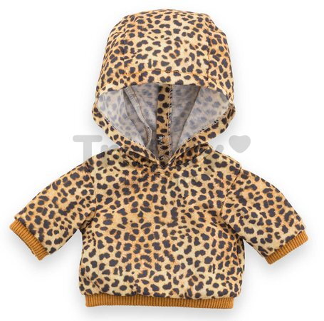 Mikina s kapucňou pre bábiku Leopard Sweater Ma Corolle pre 36 cm bábiku