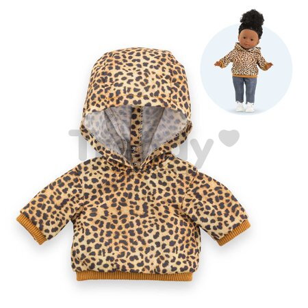 Mikina s kapucňou pre bábiku Leopard Sweater Ma Corolle pre 36 cm bábiku