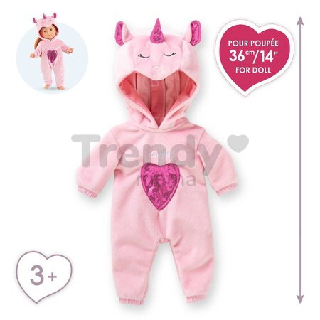 Pyžamo pre bábiku Pink Unicorn Pajamas Ma Corolle pre 36 cm bábiku