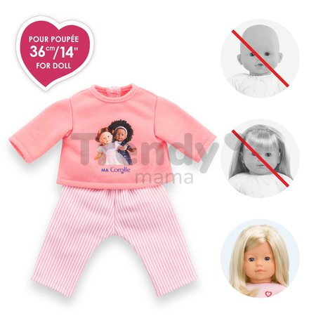 Pyžamo pre bábiku Pink Pajamas Ma Corolle pre 36 cm bábiku