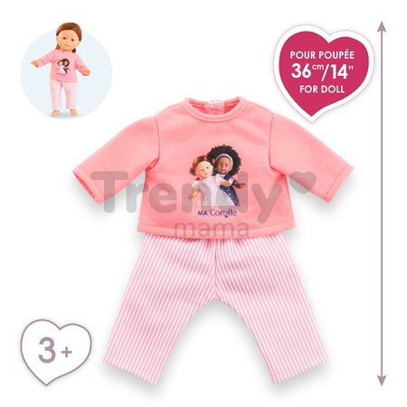 Pyžamo pre bábiku Pink Pajamas Ma Corolle pre 36 cm bábiku