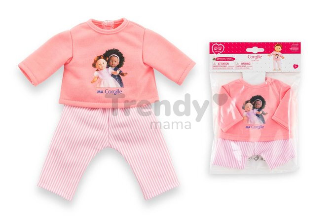 Pyžamo pre bábiku Pink Pajamas Ma Corolle pre 36 cm bábiku