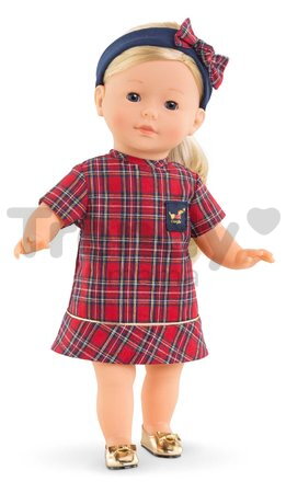 Šaty pre bábiku Dress & Headband Corolle Holidays Corolle vianočná edícia pre 36 cm bábiku