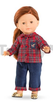 Nohavice a košeľa pre bábiku Homewear Style Ma Corolle vianočná edícia pre 36 cm bábiku