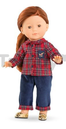 Nohavice a košeľa pre bábiku Homewear Style Ma Corolle vianočná edícia pre 36 cm bábiku