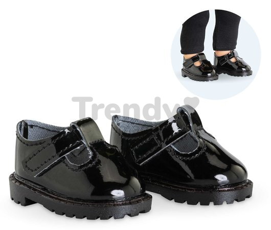 Topánky pre bábiku Black Varnish Babies Ma Corolle pre 36 cm bábiku